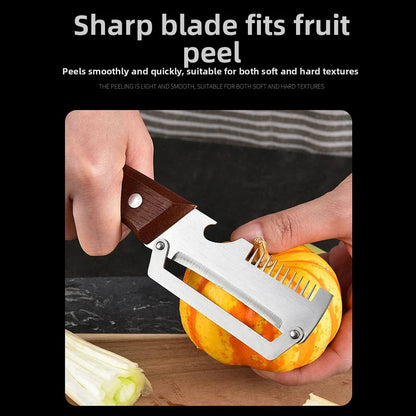 2-in-1 Serrated Peeling Knife Premium Vegetable Peeler