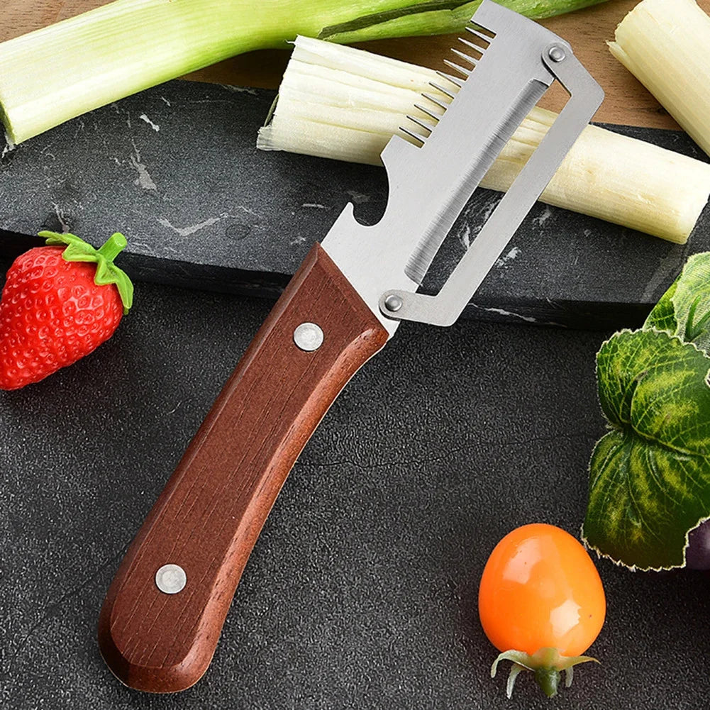 2-in-1 Serrated Peeling Knife Premium Vegetable Peeler