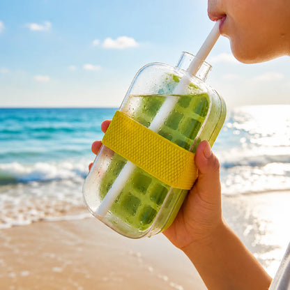 2-in-1 Ice Cube Tray & Drinking Bottle